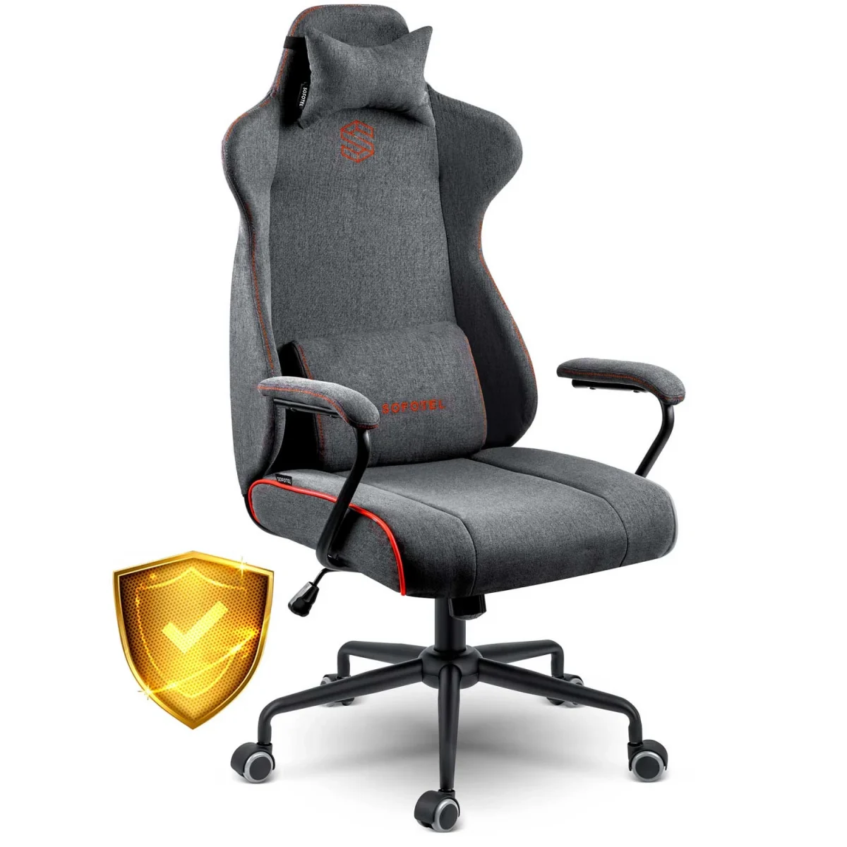 Офісне крісло Sofotel Werona сіре – стиль і комфорт - Зображення 13