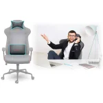 Офісне крісло Sofotel Werona сіре – стиль і комфорт - Зображення 9