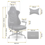 Елегантне офісне крісло Sofotel Werona 2580 чорне - Зображення 9