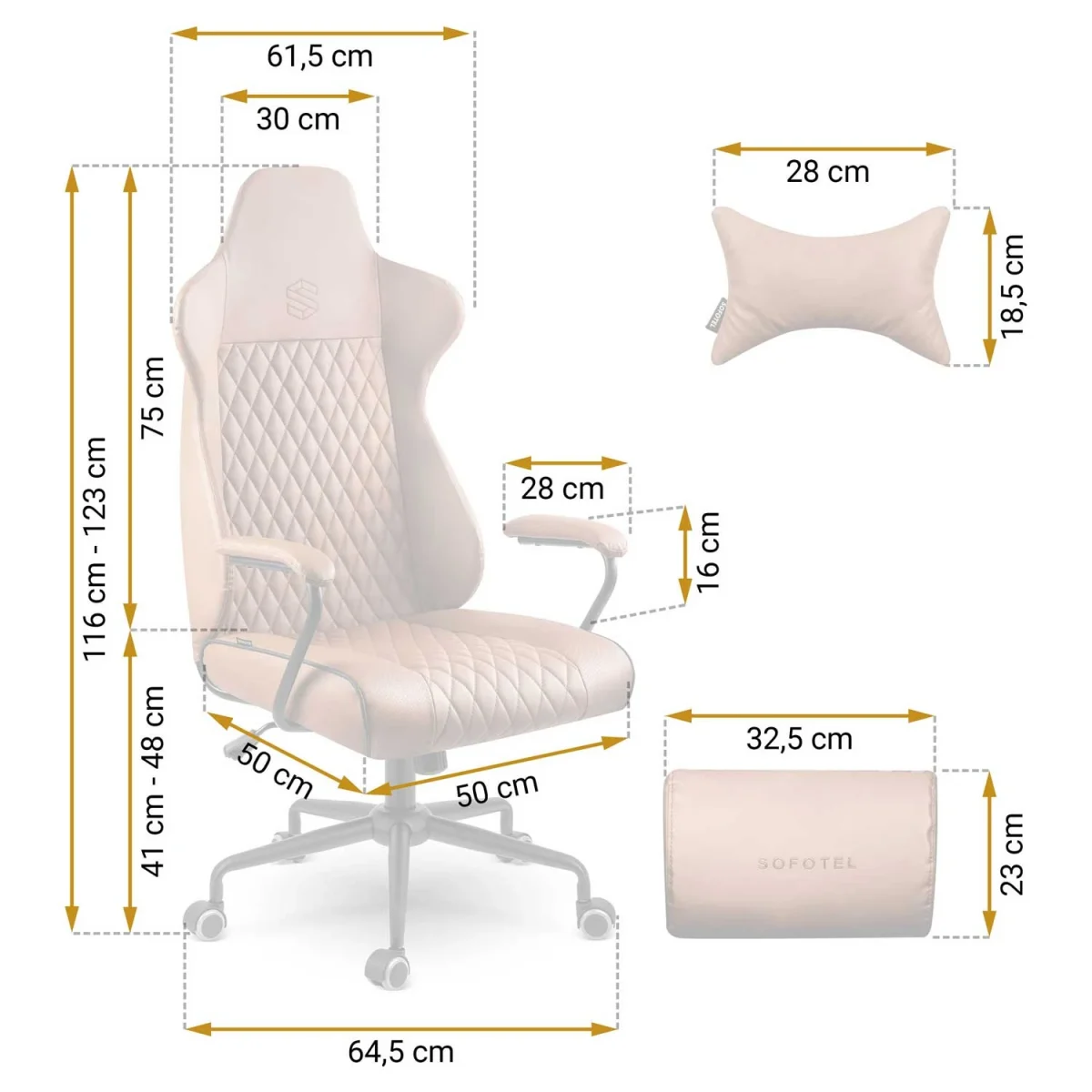 Офісне крісло Sofotel Werona 2582 коричневе для сучасного інтер'єру - Зображення 10