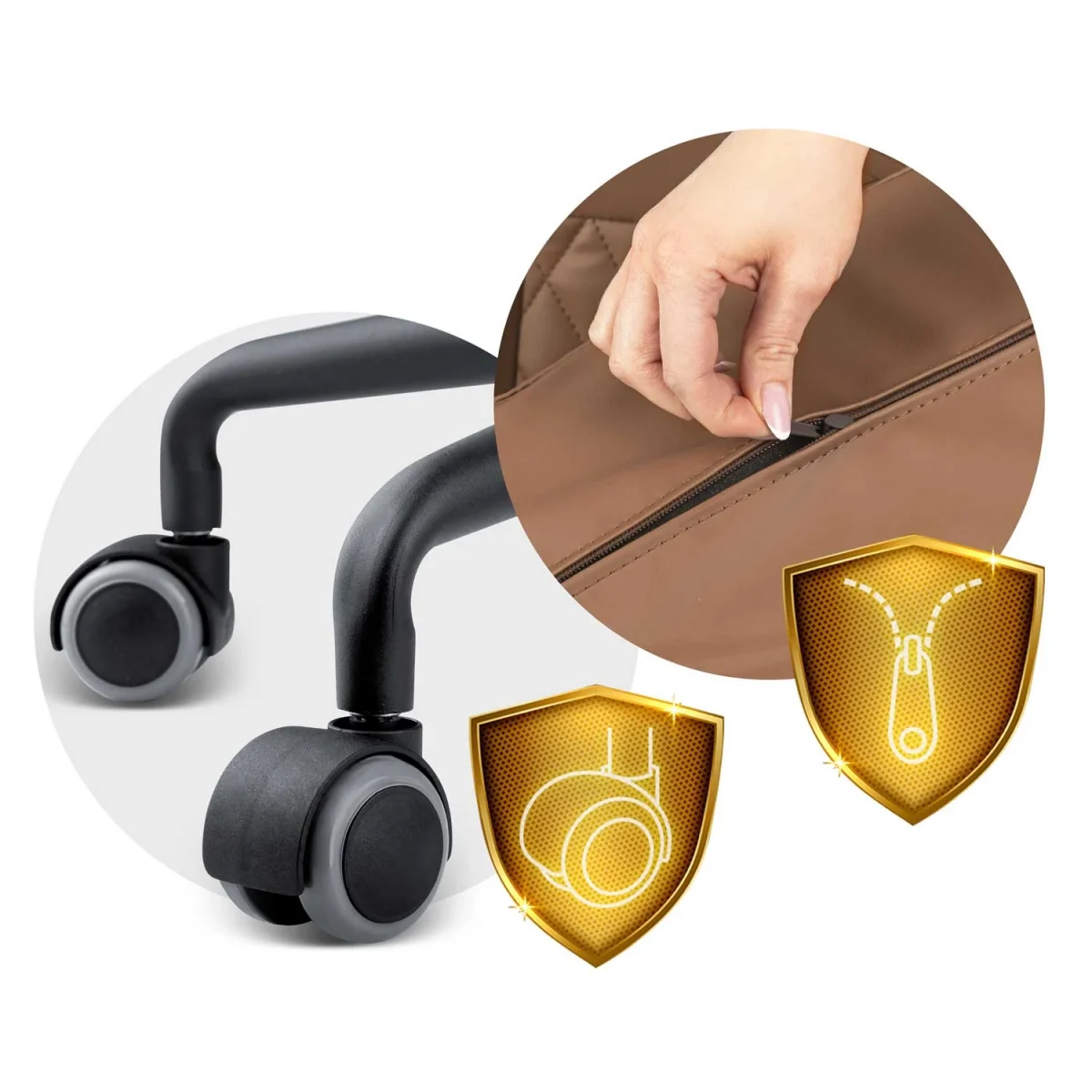 Офісне крісло Sofotel Werona 2582 коричневе для сучасного інтер'єру - Зображення 13