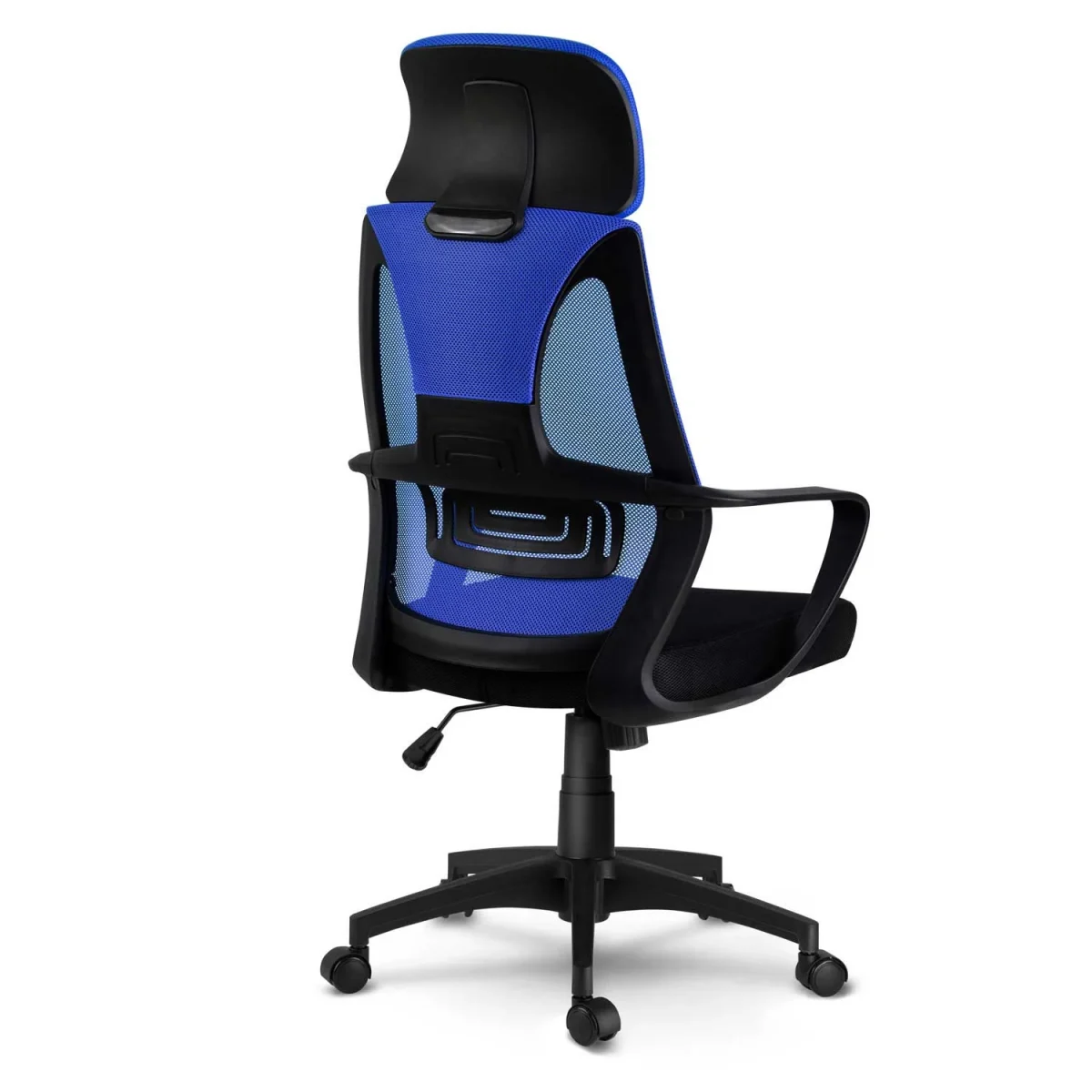 Офісне крісло з мікросіткою Прага блакитного кольору для зручності - Зображення 4