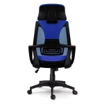 Офісне крісло з мікросіткою Прага блакитного кольору для зручності - Зображення 6