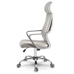 Офісне крісло з мікросітки Praga micro mesh світло-сіре – легкість і підтримка - Зображення 6