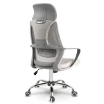 Офісне крісло з мікросітки Praga micro mesh світло-сіре – легкість і підтримка - Зображення 4