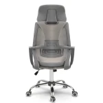 Офісне крісло з мікросітки Praga micro mesh світло-сіре – легкість і підтримка - Зображення 5