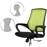 Офісне крісло Sofotel Denar з мікросітки зелене для вашого офісу - Зображення 11