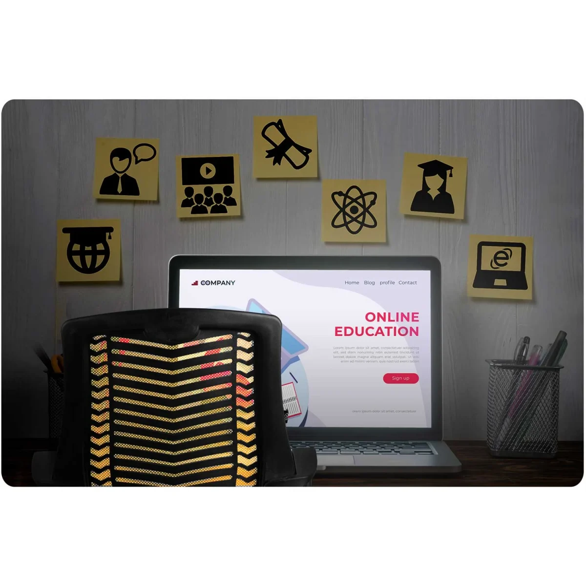 Офісне крісло з мікросітки Sofotel Denar оранжеве – яскравий дизайн і зручність - Зображення 9