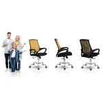 Офісне крісло з мікросітки Sofotel Denar оранжеве – яскравий дизайн і зручність - Зображення 14