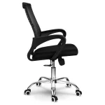 Офісне крісло з мікросітки Sofotel Denar чорне для комфорту та стильності - Зображення 4