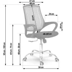 Офісне крісло з мікросітки Sofotel Denar чорне для комфорту та стильності - Зображення 15