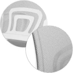 Офісне крісло з мікросітки Sofotel Latok світло-сіре для комфорту - Зображення 6