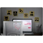 Офісне крісло з мікросітки Sofotel Latok світло-сіре для комфорту - Зображення 9