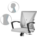 Офісне крісло Sofatel Gontia micro mesh сіре – елегантність і підтримка - Зображення 7