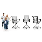 Офісне крісло Sofatel Gontia micro mesh сіре – елегантність і підтримка - Зображення 12