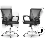 Офісне крісло Sofatel Gontia з мікросітки чорне для зручності - Зображення 8