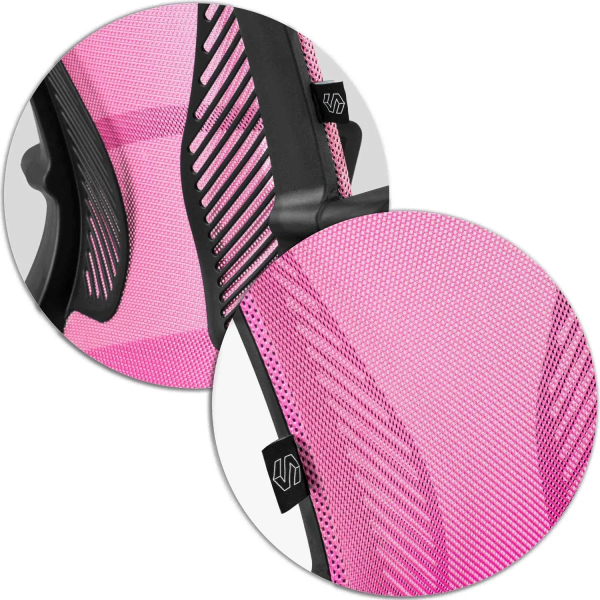 Офісне крісло Sofatel Gontia рожеве з мікросітки - Зображення 6