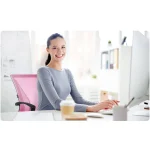 Офісне крісло Sofatel Gontia рожеве з мікросітки - Зображення 11