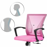 Офісне крісло Sofatel Gontia рожеве з мікросітки - Зображення 7