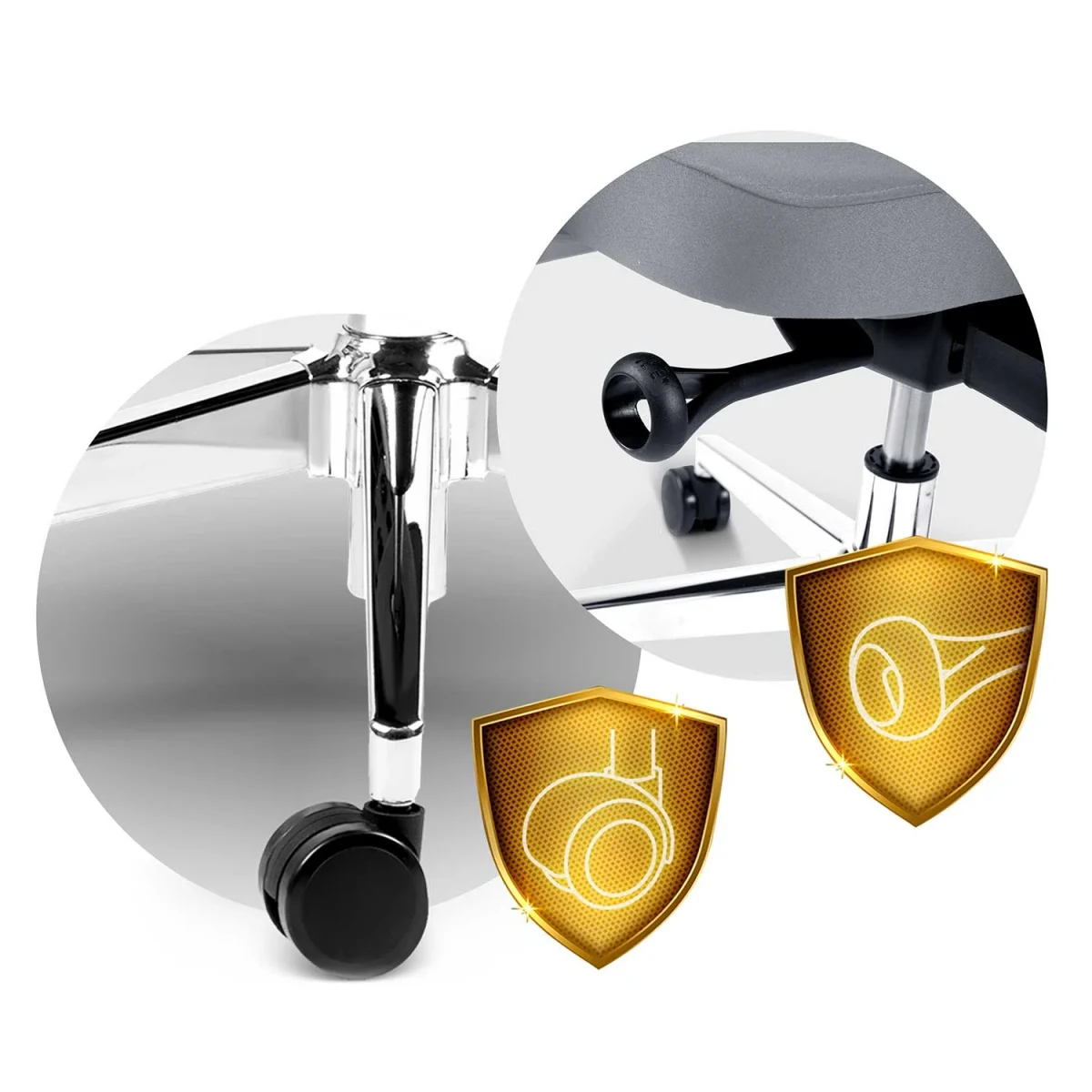 Офісне крісло Sofotel Nicea сіре з мікросітки для тривалих сесій - Зображення 13