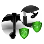 Офісне крісло Sofotel Haga чорне – комфорт і стиль для вашого робочого місця - Зображення 6