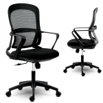 Офісне крісло Sofotel Haga чорне – комфорт і стиль для вашого робочого місця