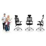 Офісне крісло Sofotel Ryga з мікросітки чорне - Зображення 12