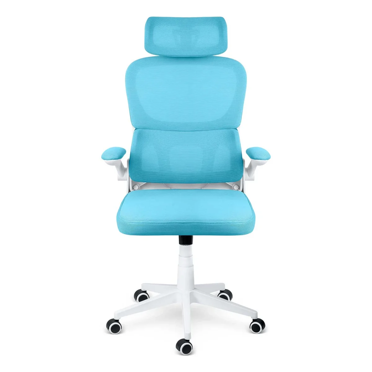 fotel-biurowy-z-mikrosiatki-s_36945 Офісне крісло Sofotel Formax блакитне з мікросітки для довготривалого комфорту - Зображення 4