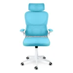 Офісне крісло Sofotel Formax блакитне з мікросітки для довготривалого комфорту - Зображення 4