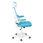 Офісне крісло Sofotel Formax блакитне з мікросітки для довготривалого комфорту - Зображення 5