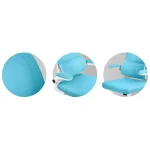 Офісне крісло Sofotel Formax блакитне з мікросітки для довготривалого комфорту - Зображення 7