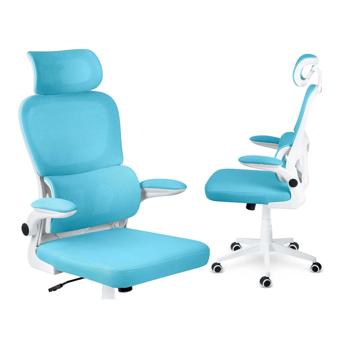 fotel-biurowy-z-mikrosiatki-s_36951 Офісне крісло Sofotel Formax блакитне з мікросітки для довготривалого комфорту - Зображення 14