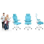 Офісне крісло Sofotel Formax блакитне з мікросітки для довготривалого комфорту - Зображення 10