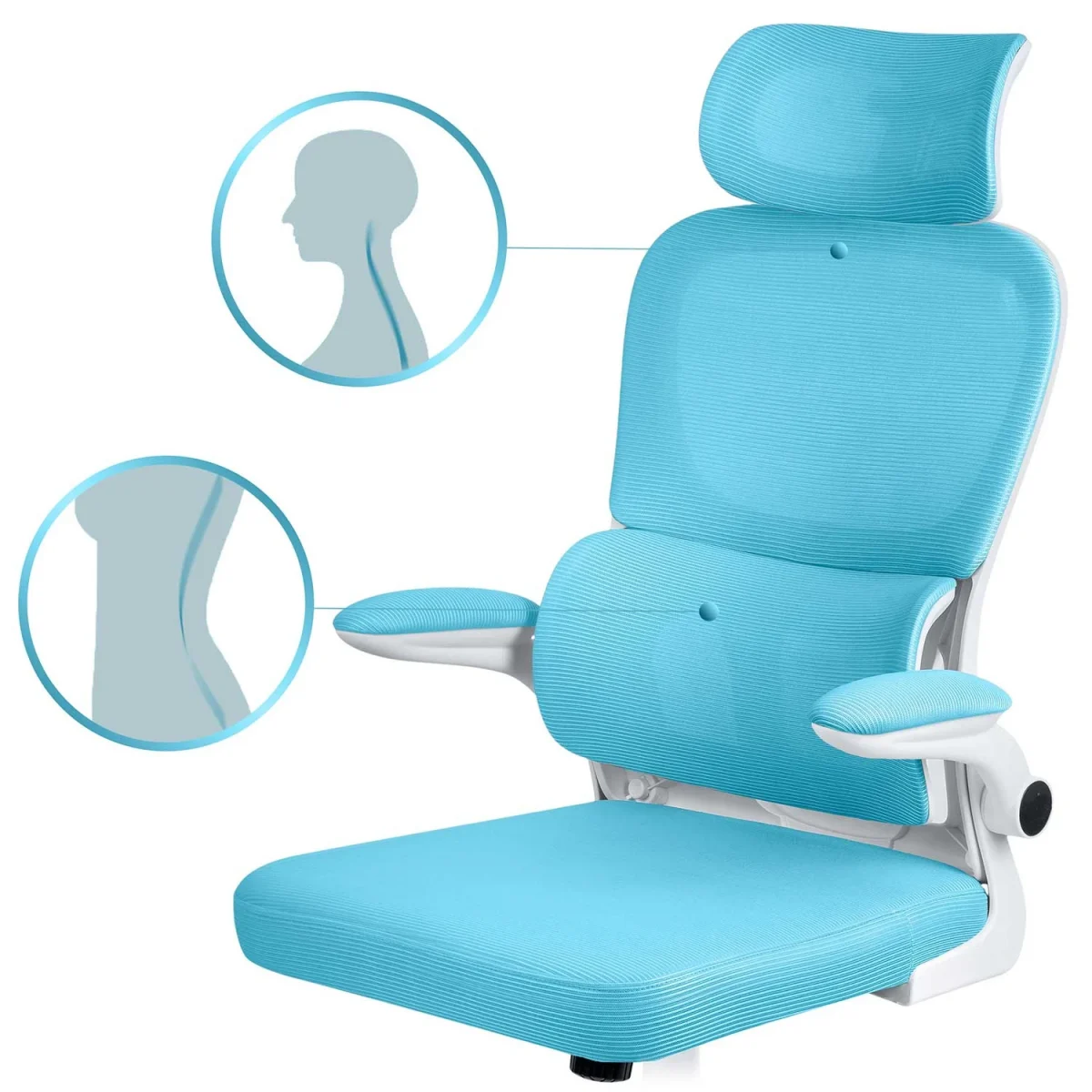 fotel-biurowy-z-mikrosiatki-s_36954 Офісне крісло Sofotel Formax блакитне з мікросітки для довготривалого комфорту - Зображення 11