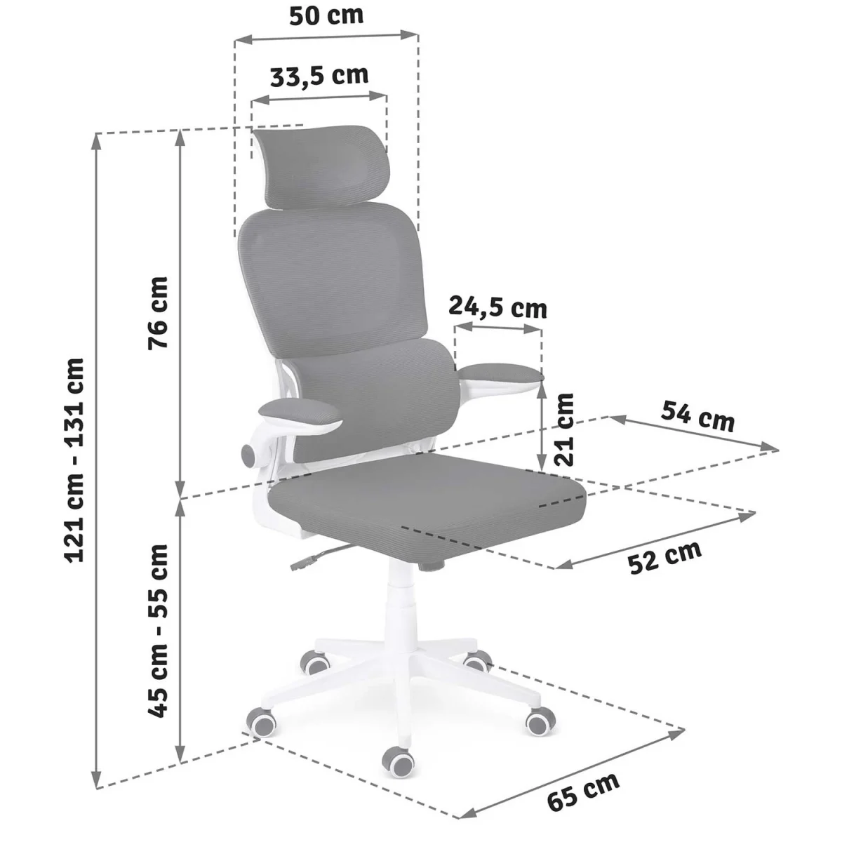 Офісне крісло з мікросітки Sofotel Formax чорне – комфорт і стиль для офісу - Зображення 15