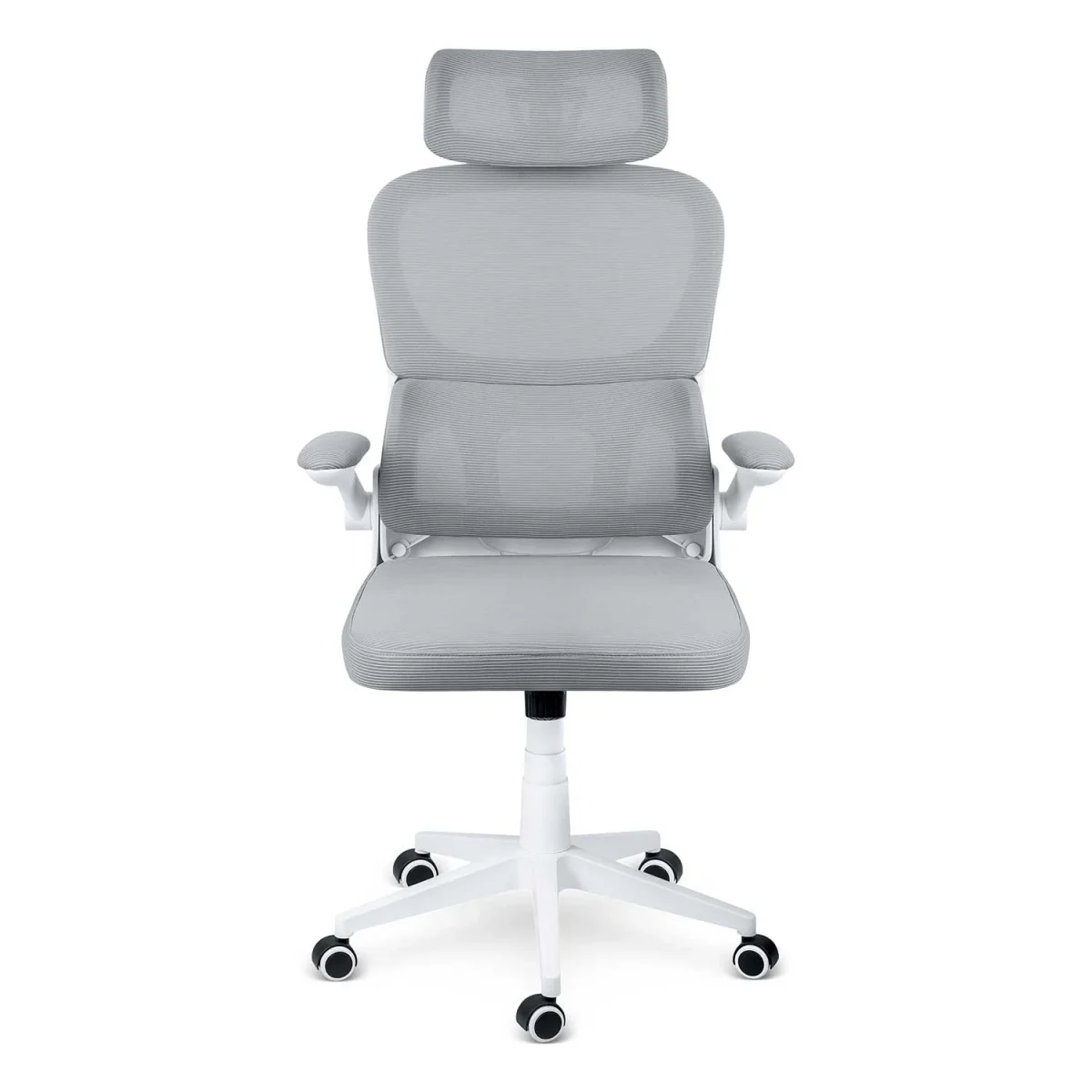 Зручне офісне крісло Sofotel Formax сіре з мікросітки - Зображення 4
