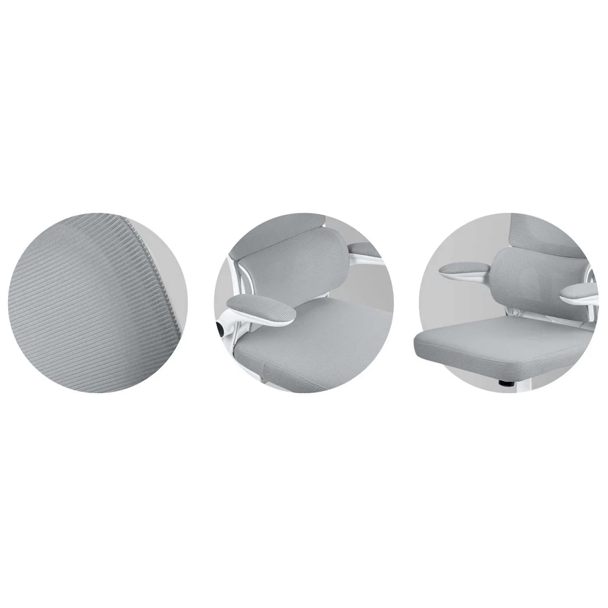 Зручне офісне крісло Sofotel Formax сіре з мікросітки - Зображення 7