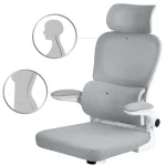 Зручне офісне крісло Sofotel Formax сіре з мікросітки - Зображення 11