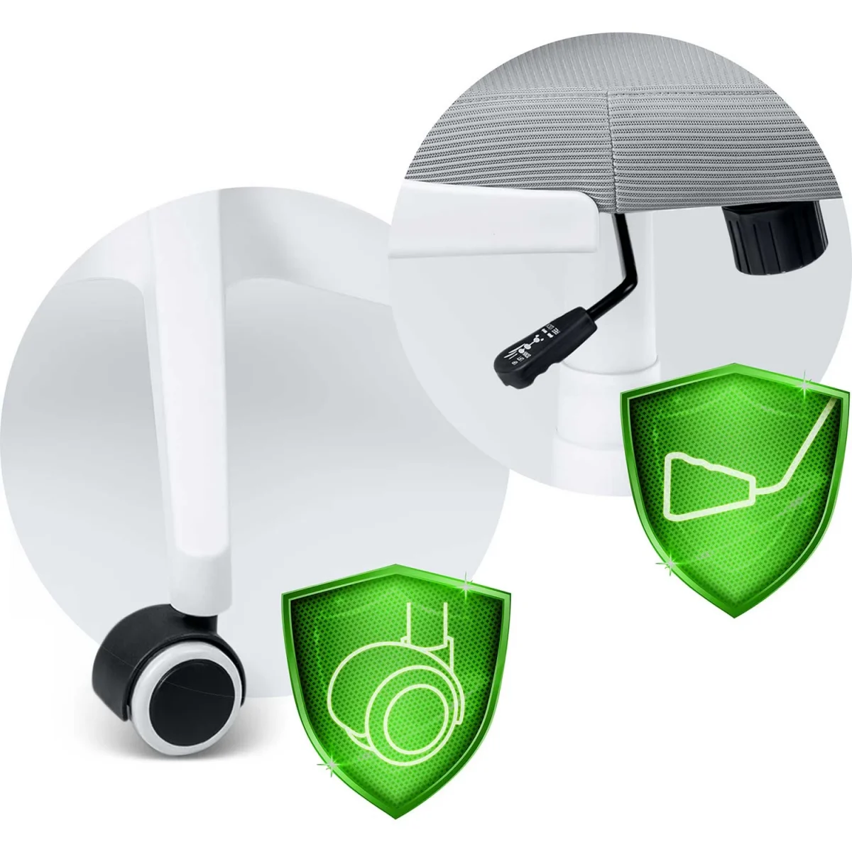 Зручне офісне крісло Sofotel Formax сіре з мікросітки - Зображення 12