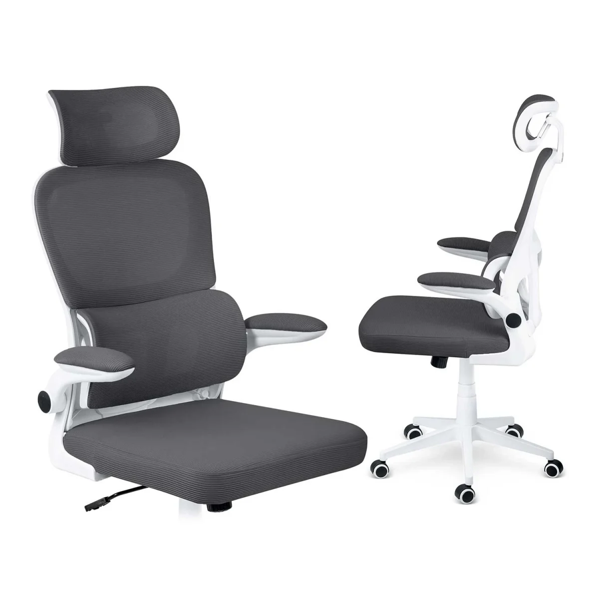 Графітове офісне крісло з мікросітки Sofotel Formax для комфорту - Зображення 6