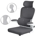 Графітове офісне крісло з мікросітки Sofotel Formax для комфорту - Зображення 9