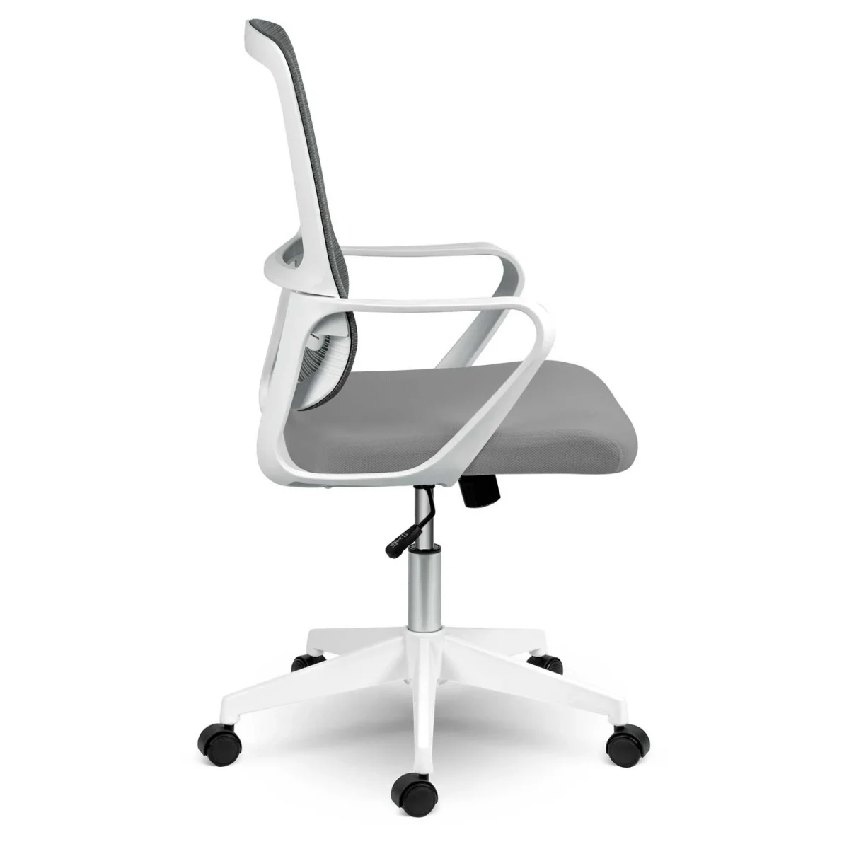 Офісне крісло Sofotel Wizo сіро-біле з мікросітки - Зображення 4
