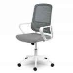 Офісне крісло Sofotel Wizo сіро-біле з мікросітки - Зображення 5