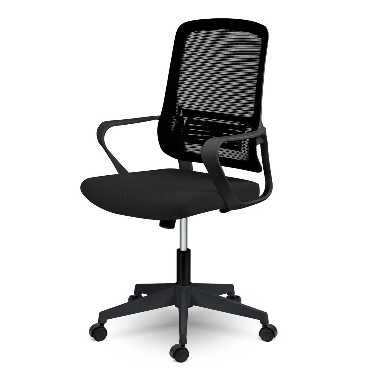 Офісне крісло Sofotel Wizo чорне з мікросітки - Зображення 4