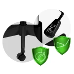 Офісне крісло Sofotel Wizo чорне з мікросітки - Зображення 12