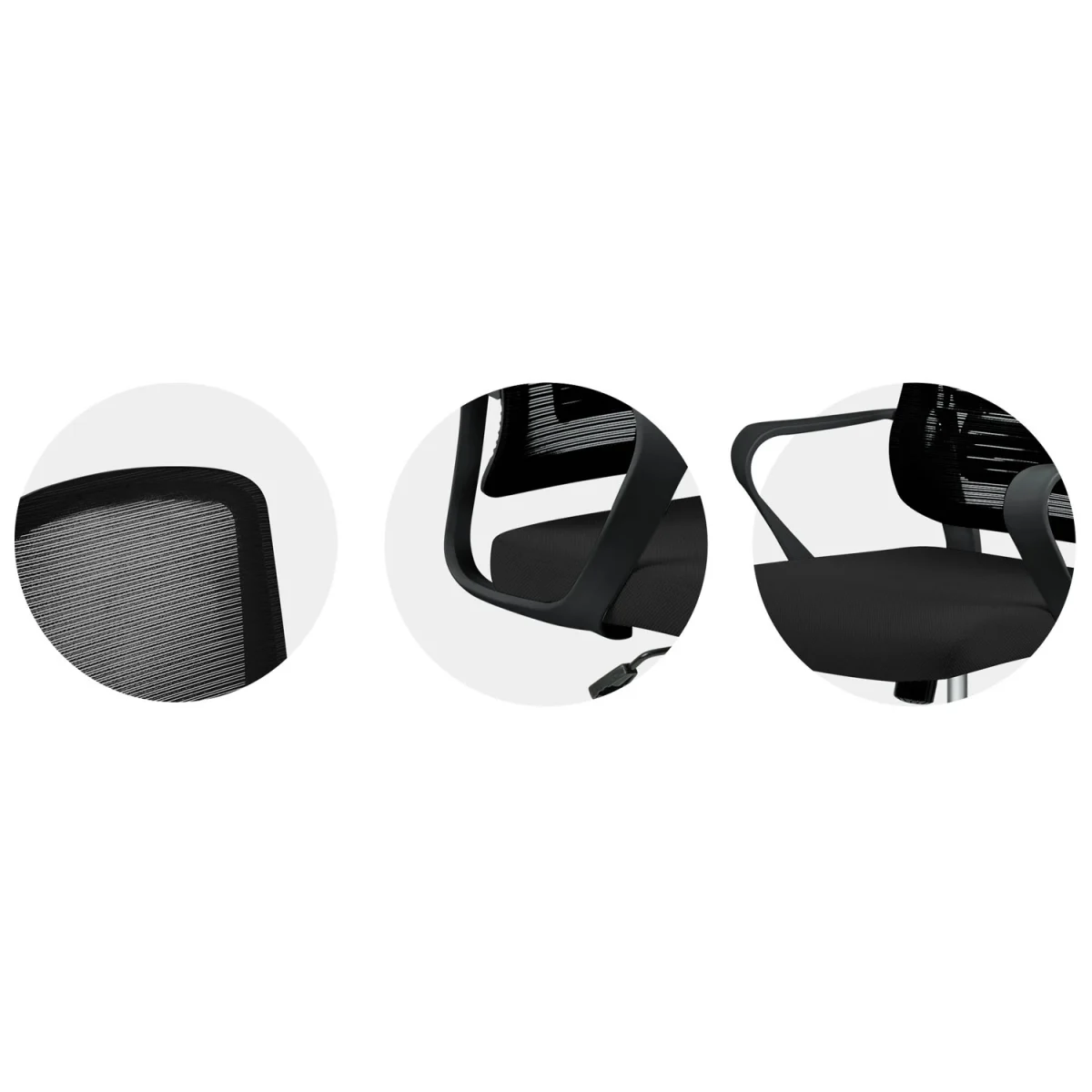 Офісне крісло Sofotel Wizo чорне з мікросітки - Зображення 13