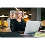 Офісне крісло з мікросітки Sofotel Brass сіре для довгої роботи - Зображення 8