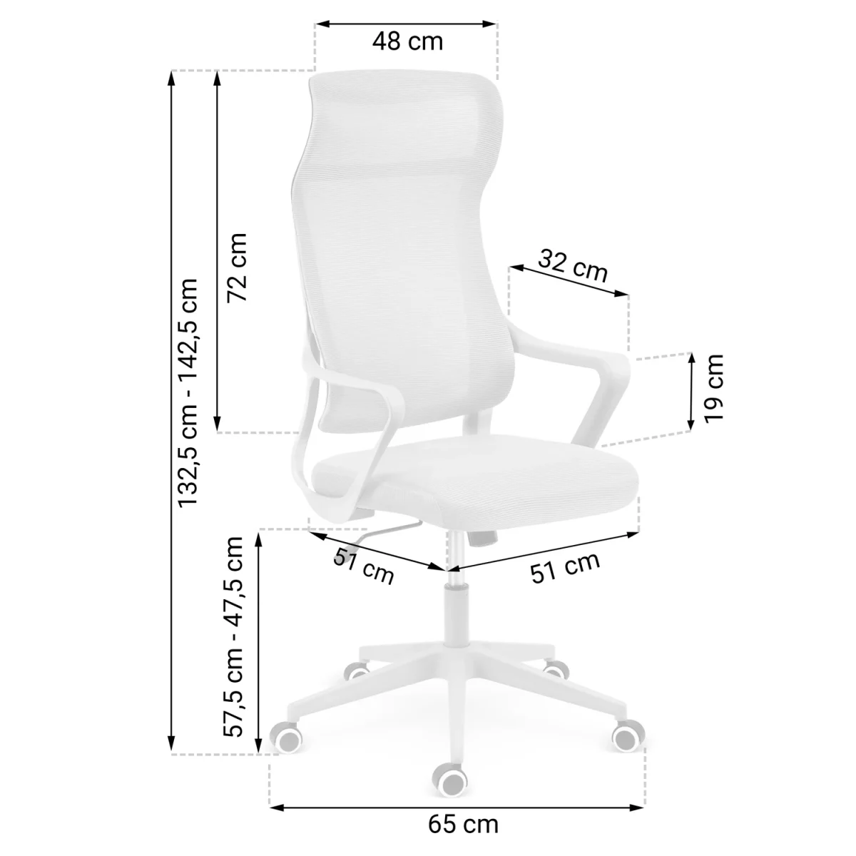 Офісне крісло з мікросітки Sofotel Labi сіре для комфортної роботи - Зображення 17