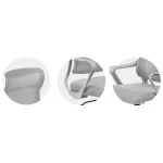 Офісне крісло з мікросітки Sofotel Labi сіре для комфортної роботи - Зображення 8