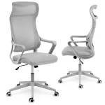 Офісне крісло з мікросітки Sofotel Labi сіре для комфортної роботи